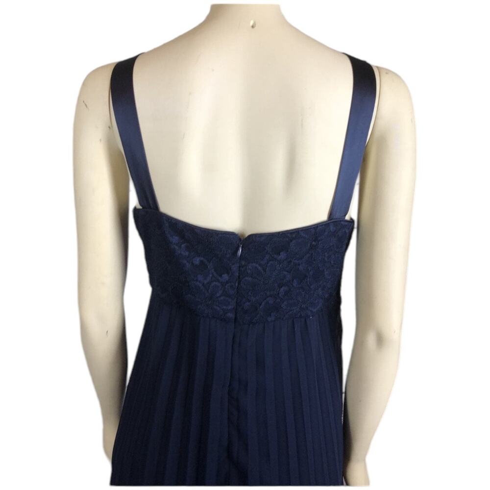 2000s R&M Richards Navy Pleated Dress Bolero Set 18W - Picture 8 of 13